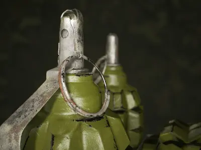 F1 Soviet Grenade - Limonka Free low-poly 3D model