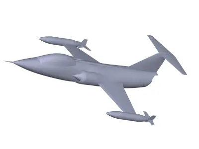 Lockheed F-104 Starfighter 3D model purchase