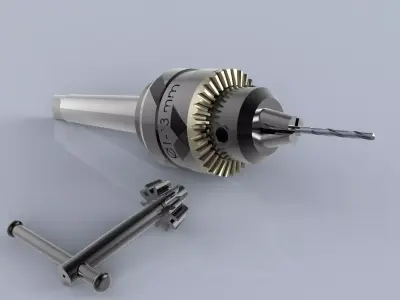 Mandril drill bit 3D model
