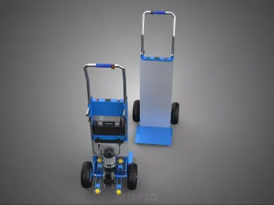 POWER ELECTRIC MOTOR HAND TRUCK DOLLY HANDTRUCK STAIR CLIMBING 2 3D model