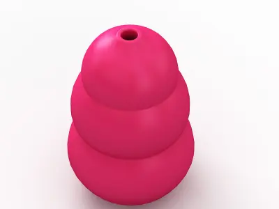 Kong Style Dog Toy 3D model