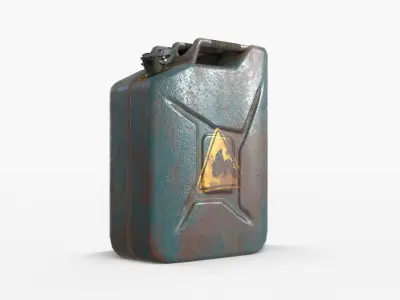 Jerrycan Asset 01 Low-poly 3D model
