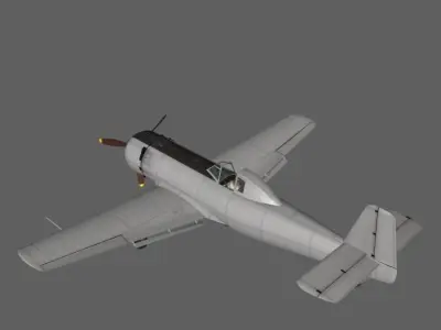 Nakajima Ki-115 Low-poly 3D model