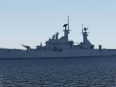3D Italian Navy Vittorio Veneto class Helicopter Cruiser 3D model