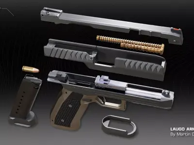 Laugo Arms Alien Two Colorvariatns 3D model