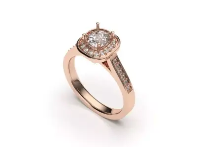 solitaire with ring sizes  8 part S13 3D print model