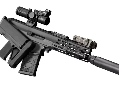 EOTECH VUDU 3-9X32 SFP Low-poly 3D model
