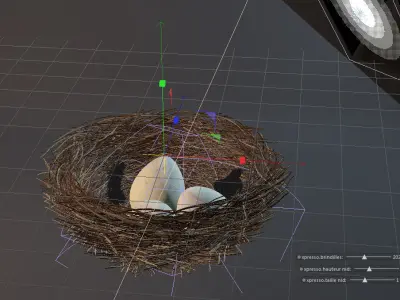 Bird nest 3D model get