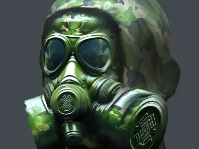 Helmet 3d model military combat Military Low-poly  Low-poly 3D model buy