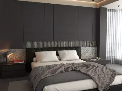 Bedroom interior 09 3D model