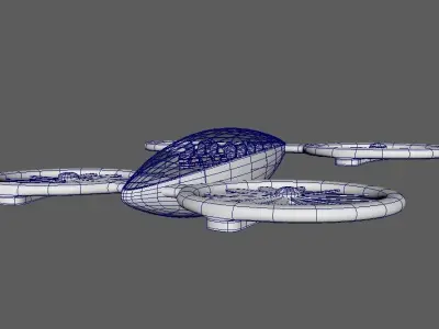 drone aerial 3D model
