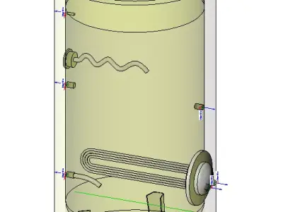 Hot or cold water tank 3D model