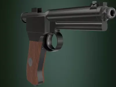 Roth-Steyr M1907 Low-poly 3D model purchase