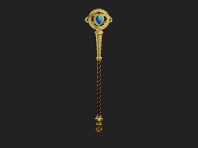 Wizard Staff 3D Model 3D print model