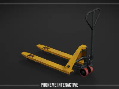 Pallet Jack 3D Model - Game Ready Industrial Prop Low-poly 3D model