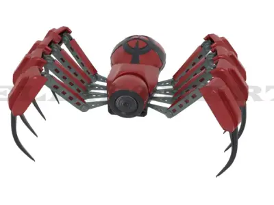 Spidy Robo Low-poly 3D model