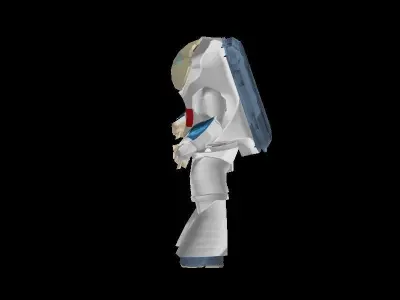 Space Man Low-poly 3D model purchase