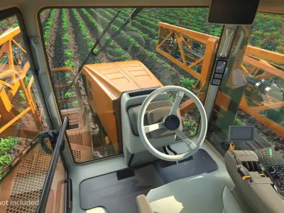 Folding Arms Farm Sprayer Generic 3D model