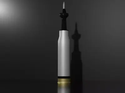 120mm Sabot Round Low-poly 3D model