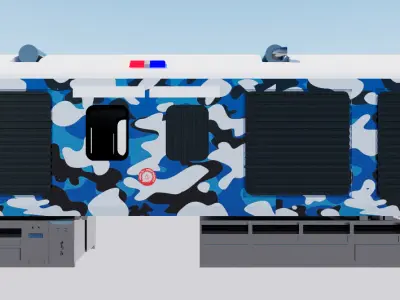 New LHB Generator Car Military Version Free 3D model