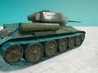 T34 TANK 3D model