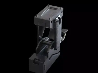 Robotic arm mechanical industry tech 3D model