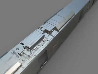 bullet train case 3D model Free low-poly 3D model