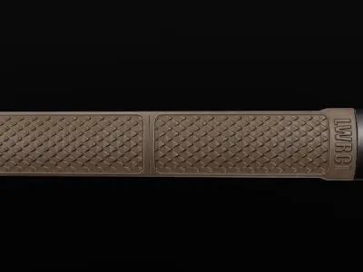 LWRCI RailSkin Picatinny Handguard Grip Panel Low-poly 3D model
