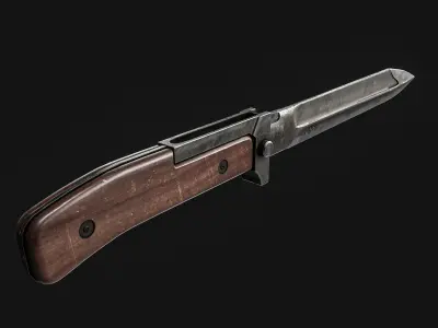  VZ-58 Bayonet Knife  Low-poly 3D model