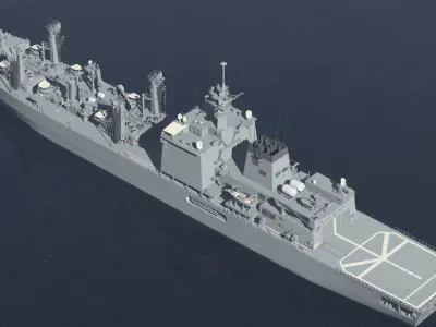 JMSDF Supply ship Mashu 3D model