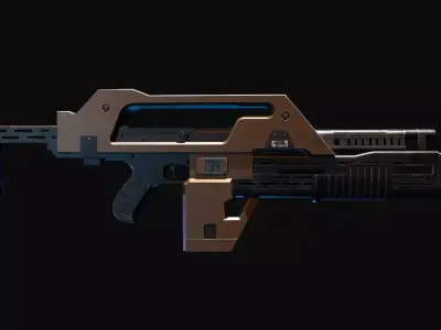 M41A Pulse Rifle  Alien  3D model