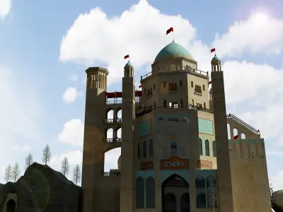 Monument castle Free 3D model