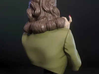 Peggy Carter from Captain America bust Free 3D print model