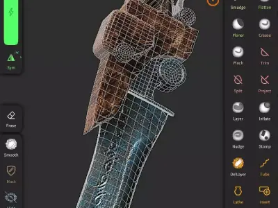 Dagger  Low-poly 3D model