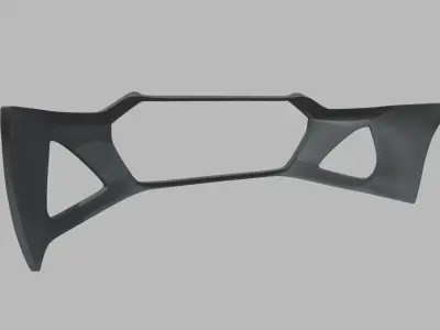 Front Bumper Audi RS6 Custom Low-poly 3D model
