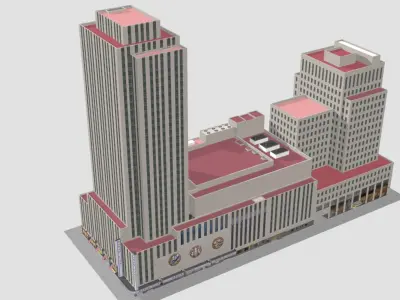 Radio City Music Hall Building 1270 Avenue 3D model