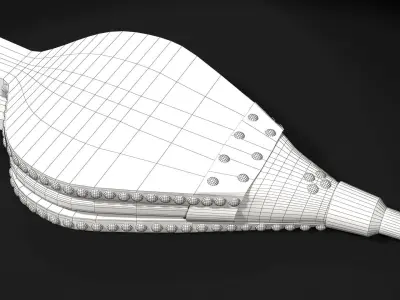 Victorian Bellows Low-poly 3D model