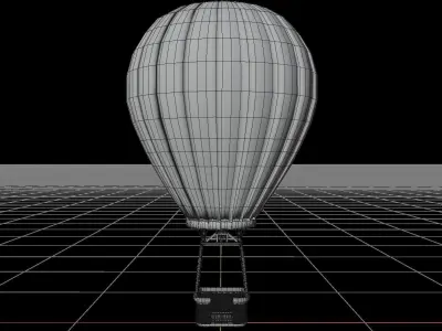 Air Balloon Cute 3D Model 3D model