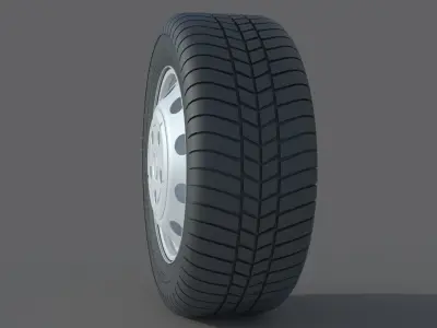 wheel Rim Tire 9 3D model