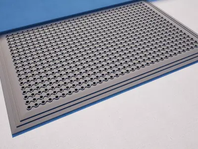 Rubber mat Low-poly 3D model