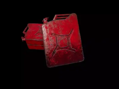 Jerry Can PBR Low-poly 3D model Low-poly 3D model