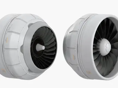  Thrust Fan Engine Unit White 