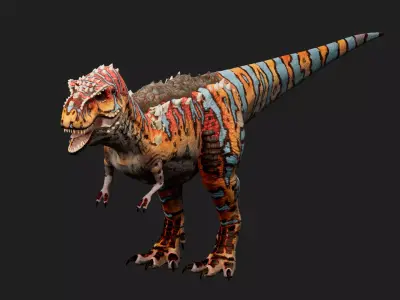 Velociraptor Low-poly 3D model buy