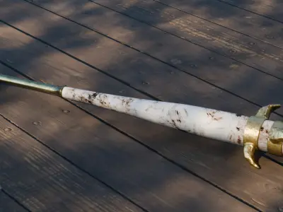 Luxury Baseball Bat  Free low-poly 3D model