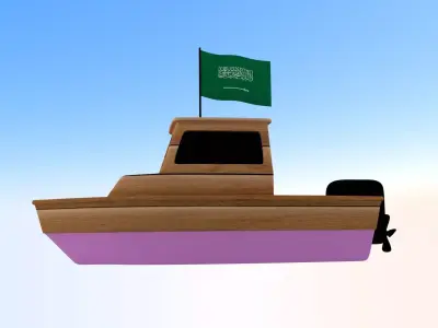 Saudi Arebia Fishing Boat 3D model