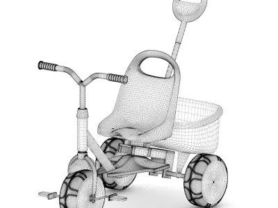 Kids Tricycle 3D model purchase