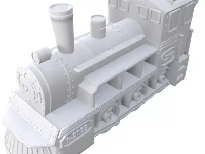 locomotive toy key 3D print model