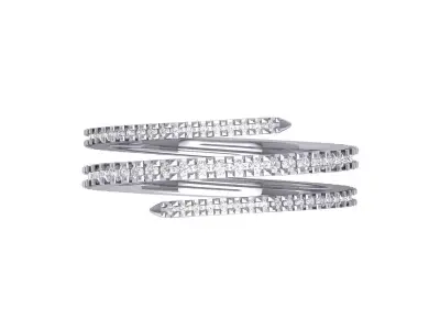 Adjustable Nail Ring For Women  3D print model buy
