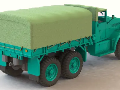 US White 666 Cargo with stent body 3D print model
