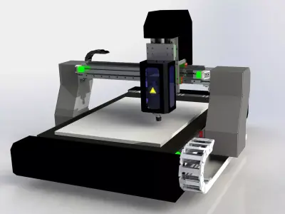 CNC ROUTER MACHINE DESIGN  3D model